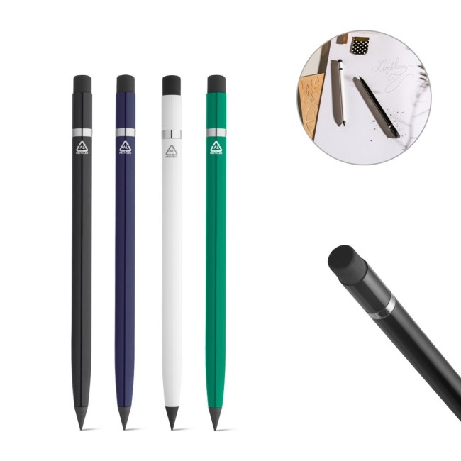 Caneta sem Tinta em Alumínio Personalizada H910696