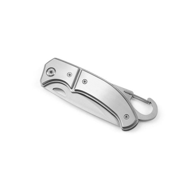 Canivete em Aço Inox e Metal com Fecho de Segurança Personalizado H940364 