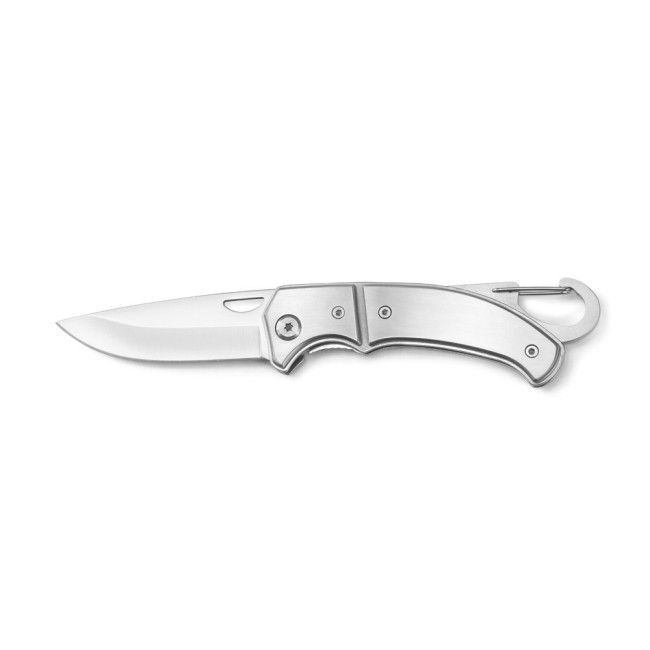 Canivete em Aço Inox e Metal com Fecho de Segurança Personalizado H940364 