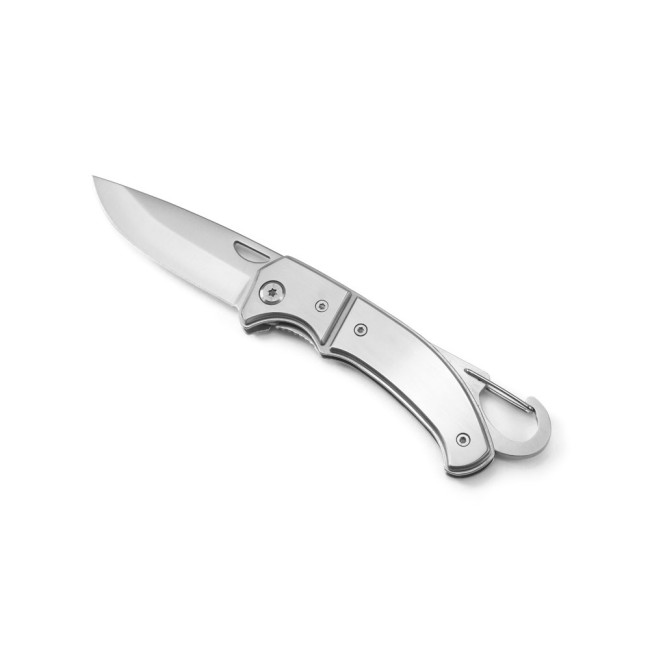 Canivete em Aço Inox e Metal com Fecho de Segurança Personalizado H940364 