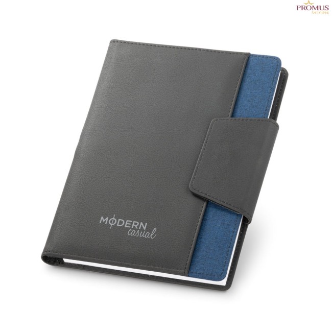 Capa A5 em Couro Sintético e Poliéster com Caderno Removível Personalizada H530788