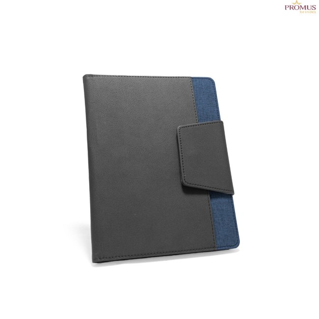 Capa A5 em Couro Sintético e Poliéster com Caderno Removível Personalizada H530788