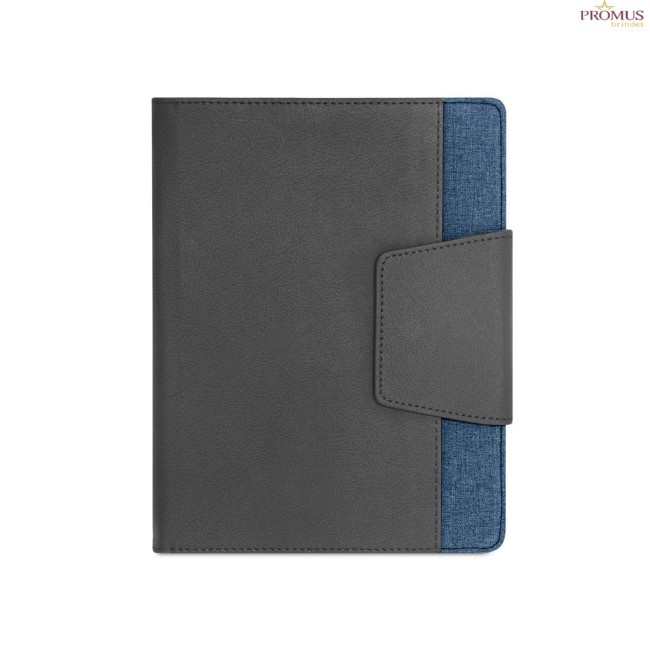 Capa A5 em Couro Sintético e Poliéster com Caderno Removível Personalizada H530788