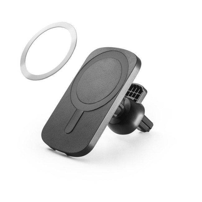 Carregador Magnético Wireless em ABS com Suporte para Celular Personalizado H970168