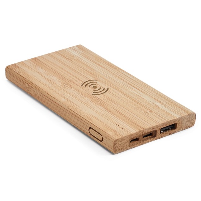 Carregador portátil em bambu personalizado H570909
