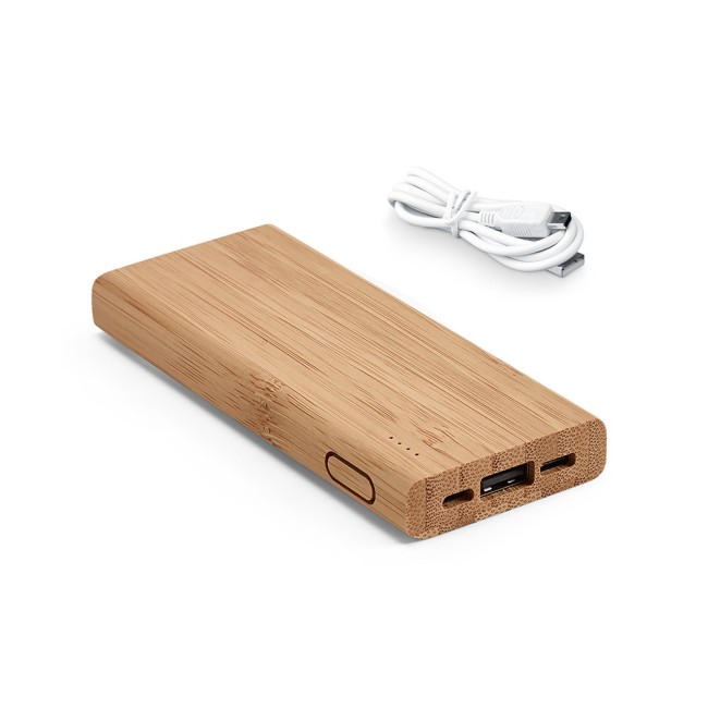 Carregador portátil em bambu personalizado H570915