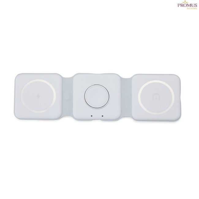 Carregador Sem Fio Triplo Para Apple Personalizado - H3474 