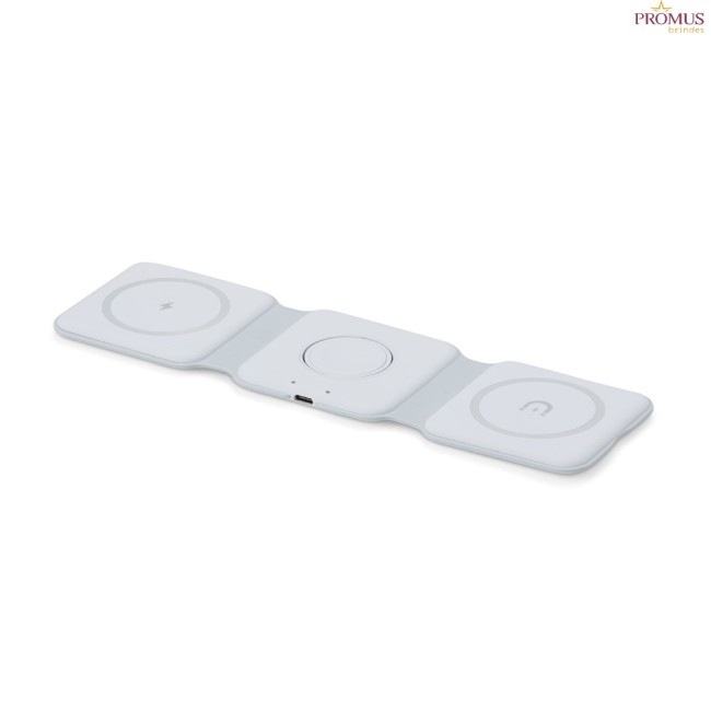 Carregador Sem Fio Triplo Para Apple Personalizado - H3474 