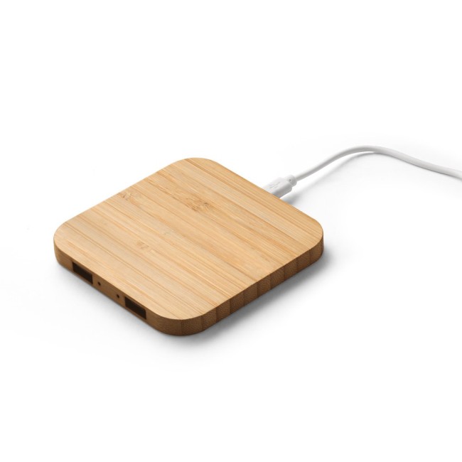 Carregador wireless super rápido em bambu 15 W H970123