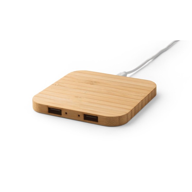 Carregador wireless super rápido em bambu 15 W H970123