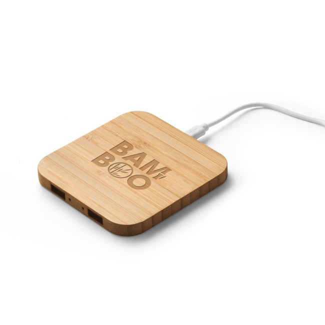 Carregador wireless super rápido em bambu 15 W H970123