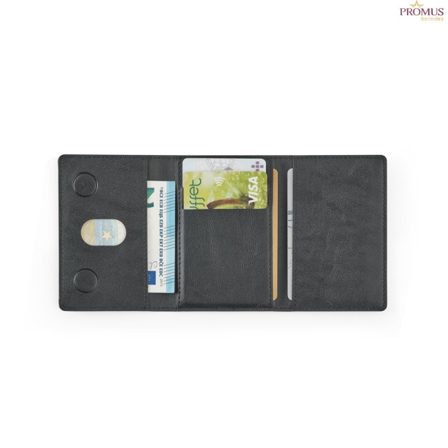 Carteira Magnética em PU de Grande Capacidade com Bloqueio RFID Personalizada H950127