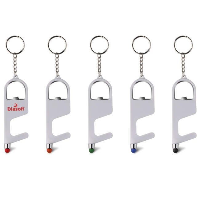 Chaveiro de plástico, material antibacteriano, com as funções Personalizado H2189