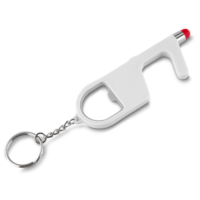 Chaveiro de plástico, material antibacteriano, com as funções Personalizado H2189