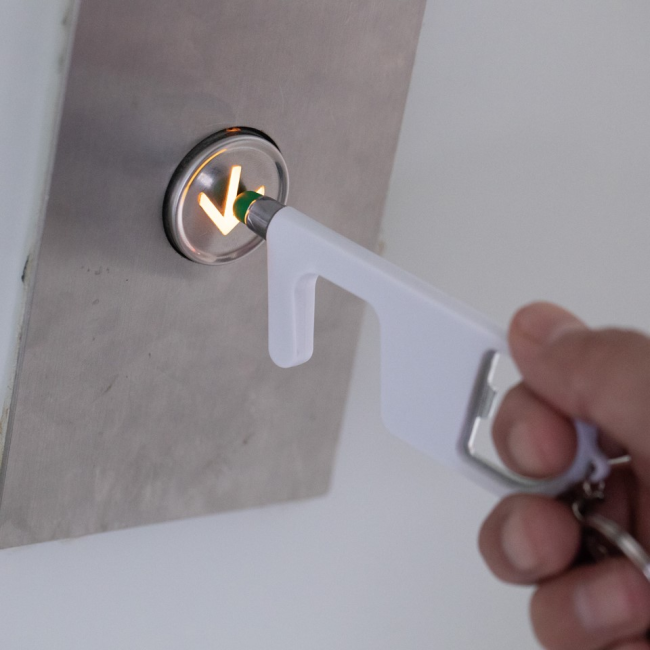 Chaveiro de plástico, material antibacteriano, com as funções Personalizado H2189