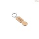 Chaveiro em Bambu com Ficha para Carrinho de Supermercado Personalizado H950116