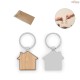 Chaveiro em Ferro com Formato de Casa em Zinco e Bambu Personalizado H950117