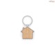 Chaveiro em Ferro com Formato de Casa em Zinco e Bambu Personalizado H950117