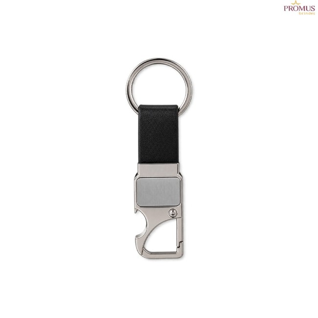 Chaveiro Metal com Mosquetão Personalizado - H3883