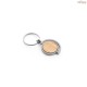 Chaveiro Redondo em Bambu com Revestimento em Metal Personalizado H950071