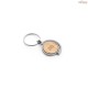 Chaveiro Redondo em Bambu com Revestimento em Metal Personalizado H950071