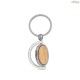 Chaveiro Redondo em Bambu com Revestimento em Metal Personalizado H950071