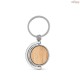 Chaveiro Redondo em Bambu com Revestimento em Metal Personalizado H950071