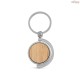 Chaveiro Redondo em Bambu com Revestimento em Metal Personalizado H950071