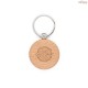 Chaveiro Redondo em Madeira de Faia Personalizado H950094