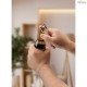 Chaveiro Retangular com Abridor de Garrafas em Liga de Zinco e Bambu Personalizado H950121