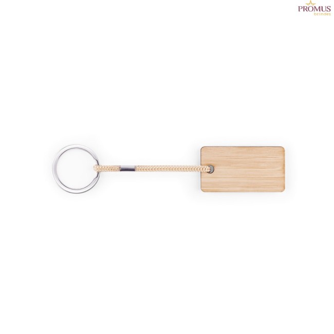 Chaveiro Retangular em Bambu Personalizado H950089