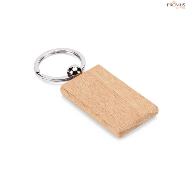 Chaveiro Retangular em Madeira de Faia Personalizado H950091