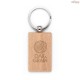 Chaveiro Retangular em Madeira de Faia Personalizado H950091