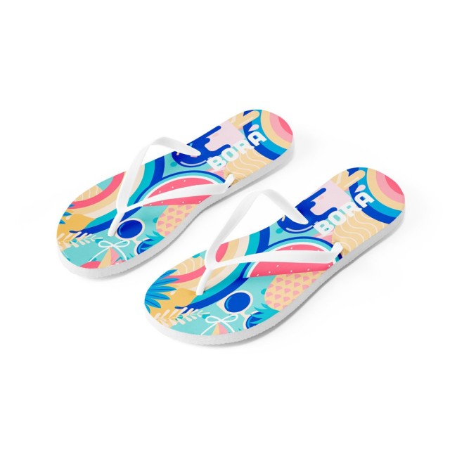 Chinelo com Sola em EVA Totalmente Personalizável em Sublimação e Tira em PVC Personalizado H950082