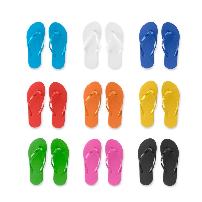 Chinelo confortável com sola em PE e tira em PVC Personalizado para Brindes H950084