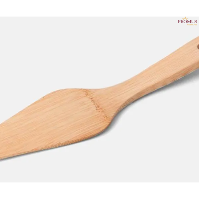 Conj. Para Pizza em Bambu/ Madeira/ Inox 35 cm 11 Pçs Personalizado - H3502