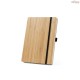 Conjunto Caderno A5 e Caneta em Bambu com Páginas Pautadas Personalizado H930624