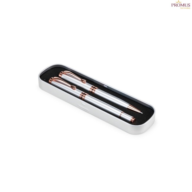 Conjunto Canetas Executivas 2 Peças Personalizadas - H3862