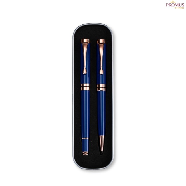 Conjunto Canetas Executivas 2 Peças Personalizadas - H3862