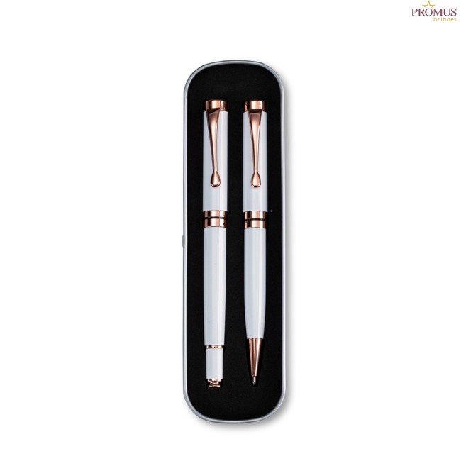 Conjunto Canetas Executivas 2 Peças Personalizadas - H3862