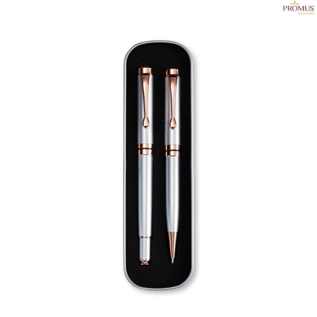 Conjunto Canetas Executivas 2 Peças Personalizadas - H3862