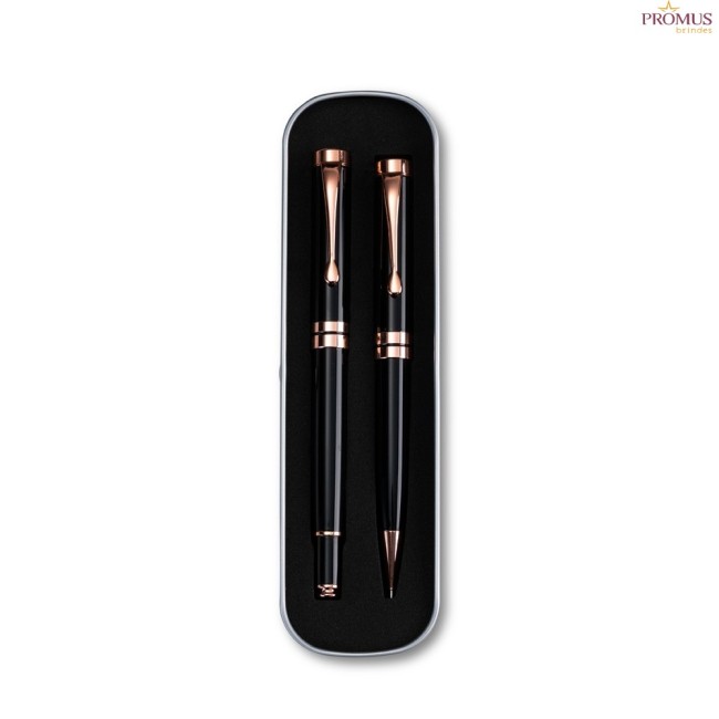 Conjunto Canetas Executivas 2 Peças Personalizadas - H3862