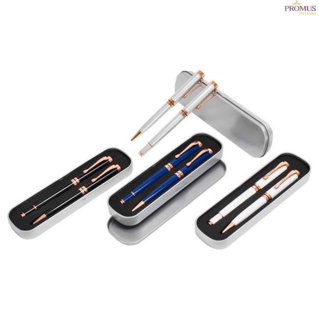 Conjunto Canetas Executivas 2 Peças Personalizadas - H3862
