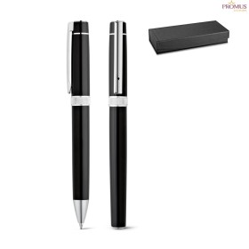 Conjunto de Canetas Roller e Esferográfica em Alumínio Personalizado H910816
