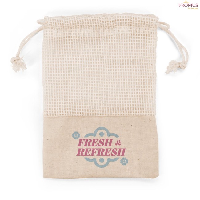 Conjunto de Discos de Limpeza Facial Reutilizáveis em Fibra de Bambu e Algodão Personalizado H950113