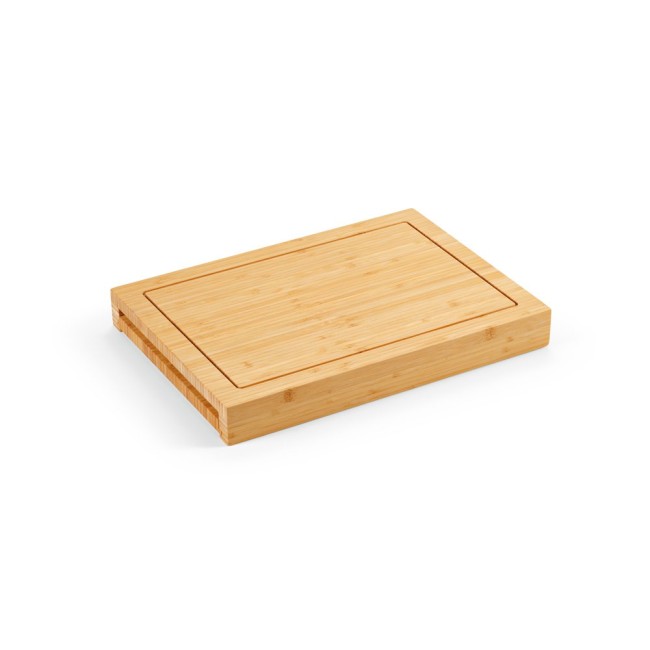 Conjunto de Tábuas em Bambu com 3 Facas Inclusas Personalizadas H940339