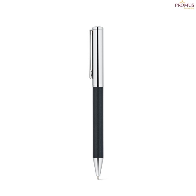 Conjunto Executivo Caderno A5 e Caneta em PU e Aço Inox Personalizado H930668
