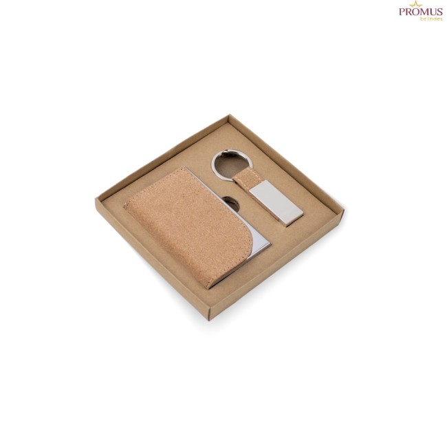 Conjunto Porta Cartões e Chaveiro Personalizado H850099