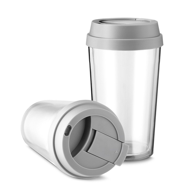Copo de pvc com tampa capacidade 280 ml Personalizado H1247