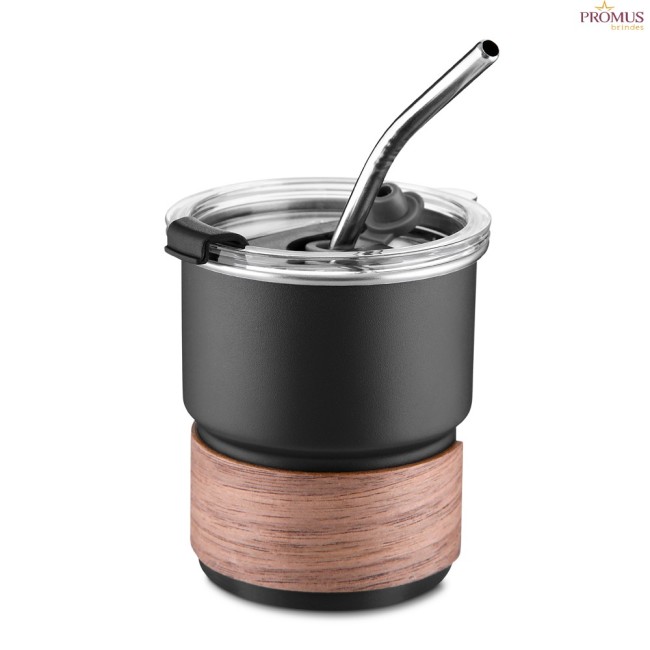 Copo em Inox com Canudo Personalizado - H3327